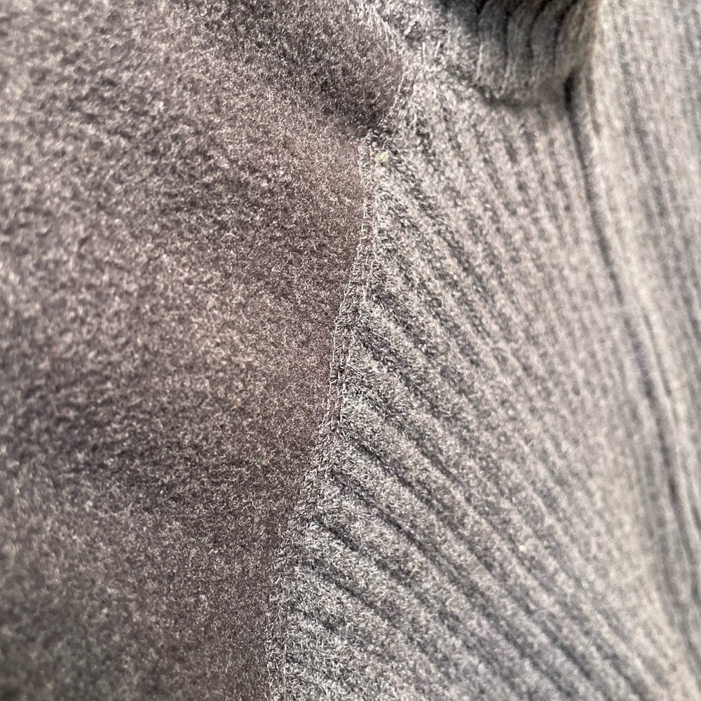 Weatherproof gray zip up sweater